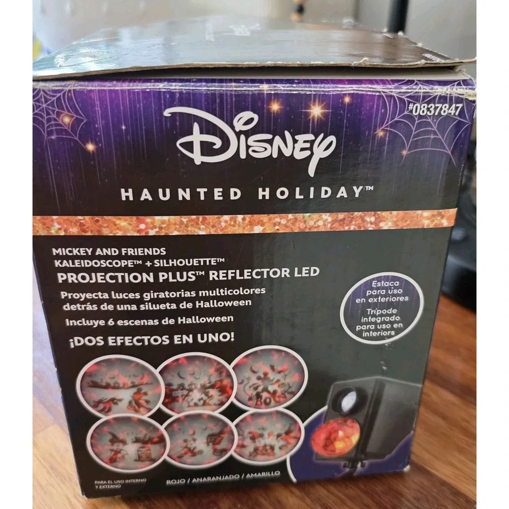 Disney Gemmy Haunted Holiday Kaleidoscope Silhouette LED‎ Projection & Spotlight